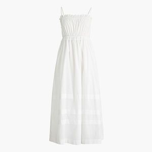 J.Crew Squareneck Ruffle Maxi Dress